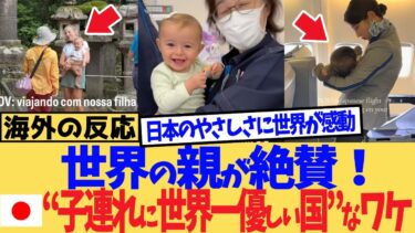 【海外の反応】世界の親が絶賛！日本が“子連れに世界一優しい国”なワケ