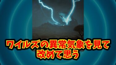 ワイルズの異常気象を見て改めて思う【あにまん掲示板】