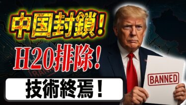 【米中激突】H20禁輸が引き金に！中国AI産業が崩壊寸前！？