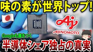 【ゆっくり解説】味の素が半導体を制覇！Googleもひれ伏すその驚異の技術力【海外の反応】 1