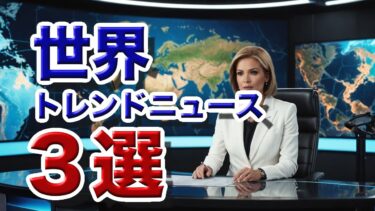 『気になるニュース』世界トレンドニュース３選