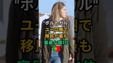 ポルトガル！ユーロ圏で移民が最も容易な国1位 #ポルトガル #海外生活  #移民 #投資移民