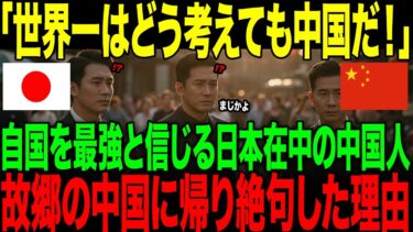 【海外の反応】「日本と中国は天と地ほどの差だ！」自国を最強と信じる日本在中の中国人。→故郷の中国に帰って唖然とした理由