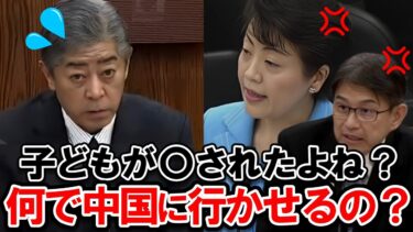 【中国に修学旅行】日本の子ども達を外交の道具にする岩屋外務大臣に、与野党議員が喝！ #岩屋毅 #有村治子 #自民党 #西田薫 #日本維新の会 #外務省 #中国