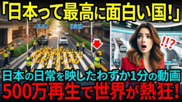 【海外の反応】「日本は異世界すぎる…」日本のとある光景を映したわずか1分の動画が500万回以上再生され全世界が称賛！その理由とは