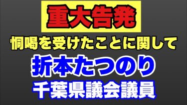 【重大告発】恫喝に「人権救済申立て」をしました～折本たつのり千葉県議会議員　#折本龍則　#山本和幸　#九十九晃　#出見晃大　#折本たつのり