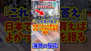 【海外の反応】日本でもっと買えばよかったもの #海外の反応