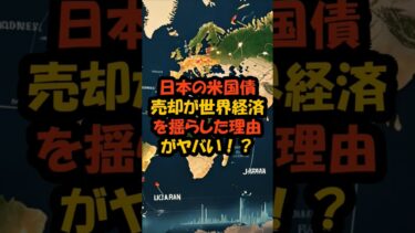 日本の米国債売却が世界経済を揺らした理由がヤバい！？ #shorts #雑学 #農林中央金庫 #相互関税 #トランプ