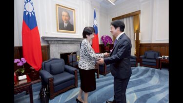 20250428  總統接見「日本前經濟安全保障擔當大臣高市早苗眾議員乙行」