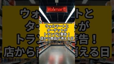 ウォルマートとターゲットがトランプに警告 #海外ニュース #トランプ #米中貿易戦争 #経済ニュース #BBC #NEWS #米中貿易戦争 #ニュース解説