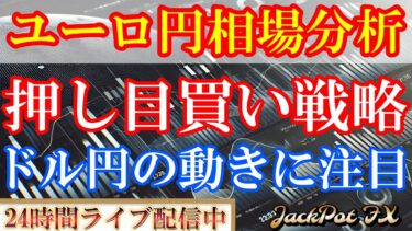 【FX】ユーロ円　押し目買いの戦略！ドル円の動向に注目！