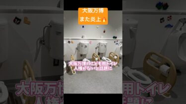 子ども用トイレで人権ないと批判されてしまう【大阪万博】 #ニュースまとめ #大阪万博 #トイレ
