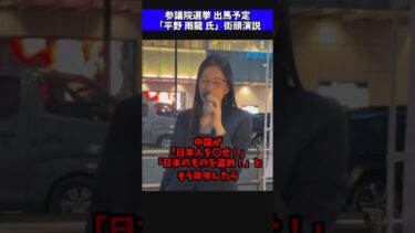 危険を顧みず移民問題について訴える女性 #政治 #移民 #帰化 #外国人参政権 #中国 #平野雨龍 #街頭演説 #shorts