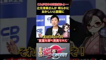 【衝撃】辻元清美、人権剥奪レベルの「緊急事態」#政治 #shorts 石丸さんは常に本気