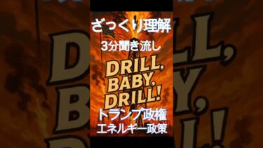 ざっくり理解・3分聞き流し：トランプ政権・エネルギー政策 #気候変動 #環境政策 #再生可能エネルギー #化石燃料