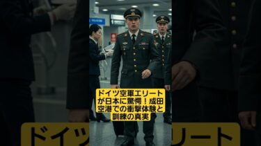 【海外の反応】ドイツ空軍エリートが日本に驚愕！成田空港での衝撃体験と訓練の真実