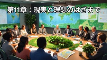 地球温暖化に関する国際会議議事録：第11章：現実と理想のはざまで