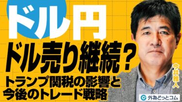 ドル円、ドル売り継続？トランプ関税の影響と今後のトレード戦略 今井雅人氏　2025/4/17【FX予想】#外為ドキッ