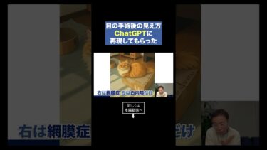 目の手術後の世界をAIに描いてもらった結果…　#ChatGPT #shorts