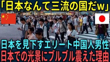 【海外の反応】「日本なんて三流の国だw」日本を見下すエリート中国人男性が日本での光景にブルブル震えた理由【総集編】