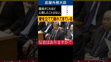 日本の安全保障環境が音を立てて崩れてきている。反省はありませんか？岩屋外相の過去発言が特大ブーメラン。