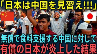 【海外の反応】「日本は中国を見習え!!!」無償で食料支援する中国に対して有償の日本が炎上した結果とは