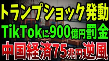 【海外の反応】トランプショック発動！中国経済75兆円逆風とTikTok900億円罰【ゆっくり解説】