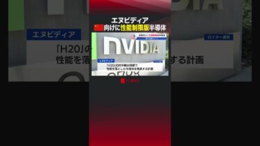 エヌビディア 中国向けに性能制限版半導体 #shorts #エヌビディア #中国 #半導体 #AI
