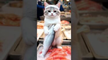 トレンド爆発！猫型AI魚屋キャラクターが創る癒しの世界