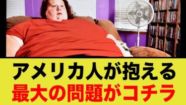 アメリカ人が抱える最大の問題がコチラ   人間にも重量税を
