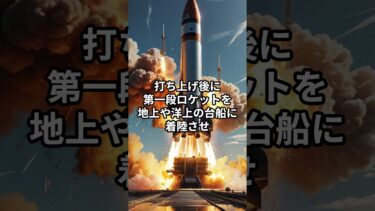再利用型ロケット技術の進化 #shorts  #サイエンス #宇宙