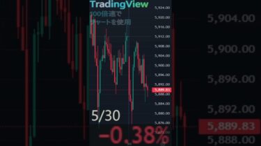 5月31日 昨晩の米国株　高速チャートとニュース　 S&P500高速再生　米国株の１日(2025年)