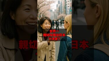 世界一親切な国は日本で決定？#海外の反応 #日本賞賛
