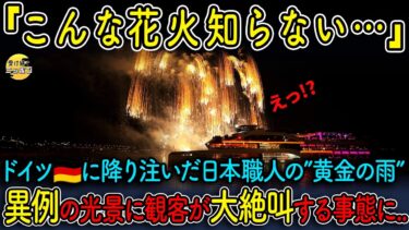 【海外の反応】「これが日本の花火!?」ドイツの空に降った“黄金の雨”に世界中が驚愕した夜