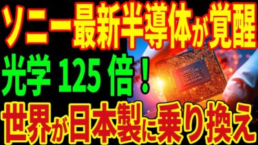 ソニーが共同開発！利益３０兆円！日の丸半導体の逆襲！【海外の反応】