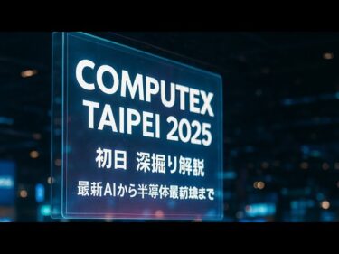 COMPUTEX TAIPEI 2025 初日 深掘り解説｜最新AIから半導体最前線まで #ニュース #AI #半導体 #PC #IoT #COMPUTEX