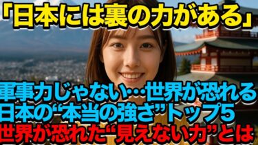 軍事力じゃない…世界が恐れる日本の“本当の強さ”トップ5#海外の反応#雑学
