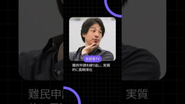 ひろゆき氏、クルド人問題に怒りの私見　#shorts #ひろゆき #クルド人問題 #川口市 #移民問題 #不法就労 #VOICEVOX青山龍星