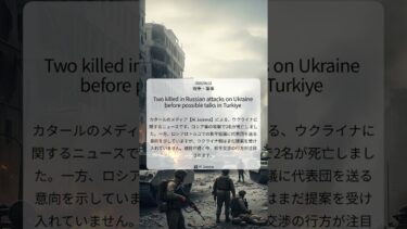 【Al Jazeera】 トルコ和平協議目前、ロシア軍の攻撃でウクライナで2名が犠牲に ｜2025/06/01｜戦争・軍事