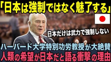 【海外の反応】「日本には軍事力でも経済力でもない力がある」ハーバード大学のジョセフ・ナイ教授が見抜いた日本の底力とは？