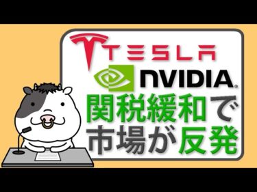 米中関税90日停止でテスラと半導体株が急騰｜市場は反発、次の焦点は？【2025/05/12】