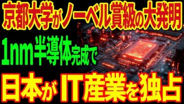 京都大学がノーベル賞級の大発明！1nm半導体の実用化で日本がIT産業を独占！【海外の反応】