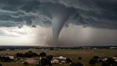 🌀The Seconds a Funnel Cloud & Giant Hail Hit Texas!