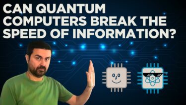 Can quantum computers break the speed of information?