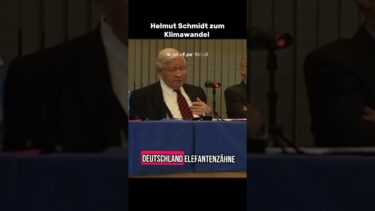 Helmut Schmidt zum Klimawandel #politik #helmutschmidt #klimawandel
