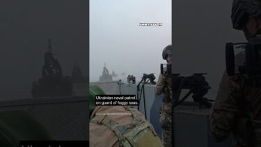 Ukrainian Naval Patrol On Guard in the Sea #warinukraine #navy