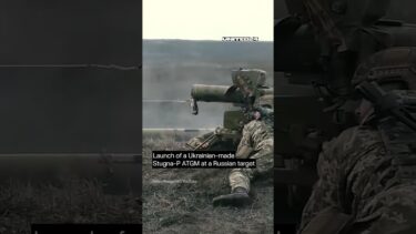 Ukrainian Soldiers Launch Stugna ATGM At Russian Target #warinukraine