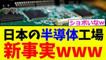 【悲報】日本の半導体工場、新事実www【2chまとめ】【2chスレ】【5chスレ】