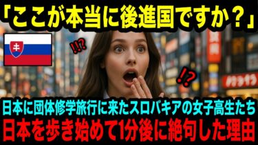 【海外の反応】「ここが本当に後進国なんですか！？」日本に団体旅行に来たスロバキアの女子学生たちが日本の路上を歩き始めて絶句した理由とは？