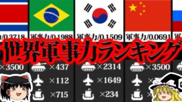 【ゆっくり解説】最強の軍隊はどこ？世界の軍事力ランキングTOP10… #ゆっくり解説 #軍隊 #ゆっくり兵器#ゆっくり解説